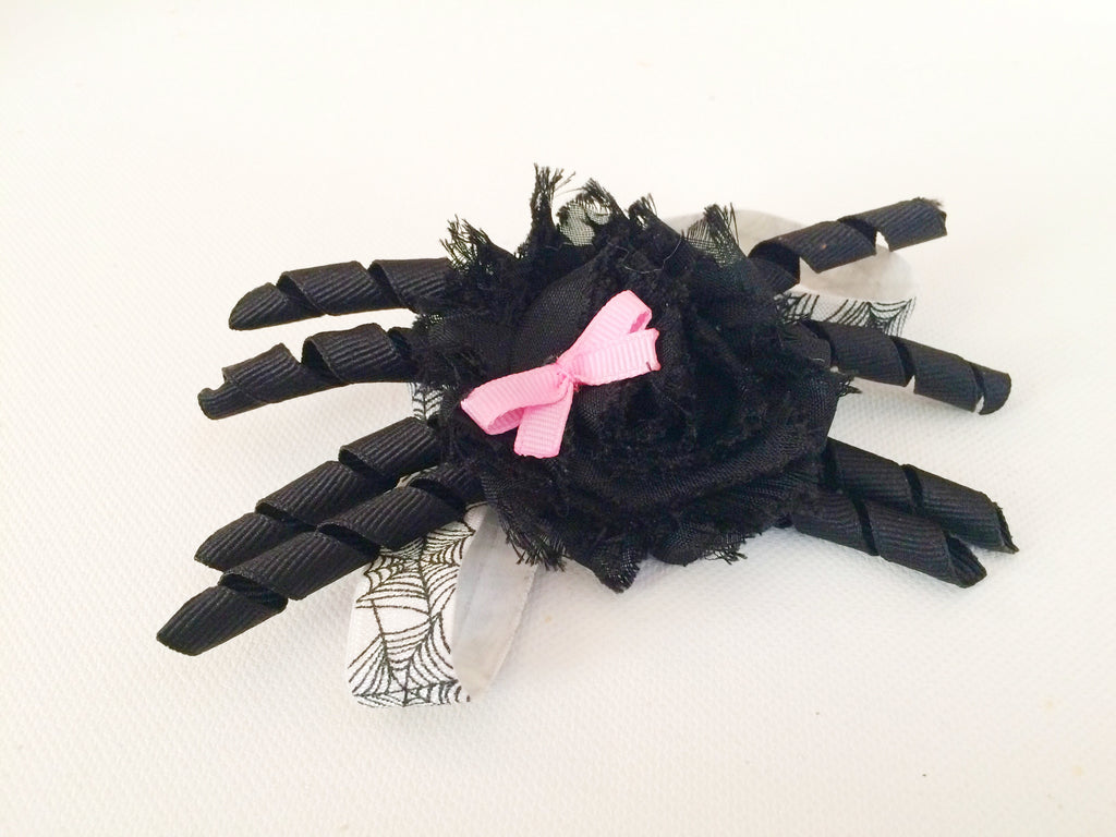 Little Girl Spooky Black Spider Headband I The Enchanted Magnolia