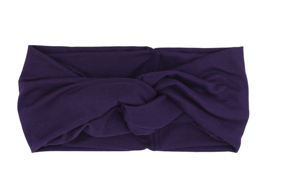 Purple=Twisted-Turban-Headband