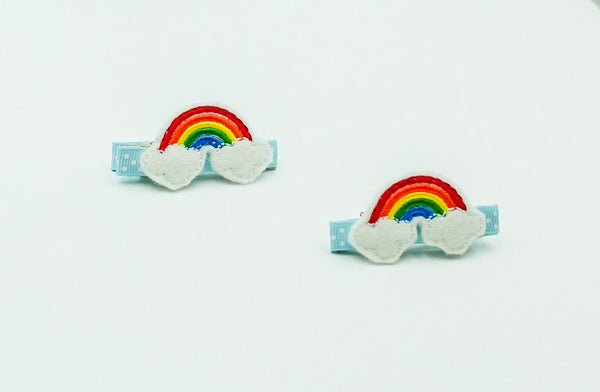 Rainbow Barrette Clips I The Enchanted Magnolia