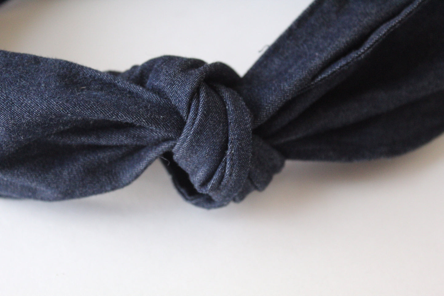 Kids Denim Top Knot Headband Set I The Enchanted Magnolia