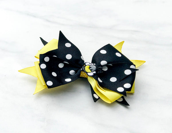 Bumblebee Hair Bow I The Enchanted Magnolia