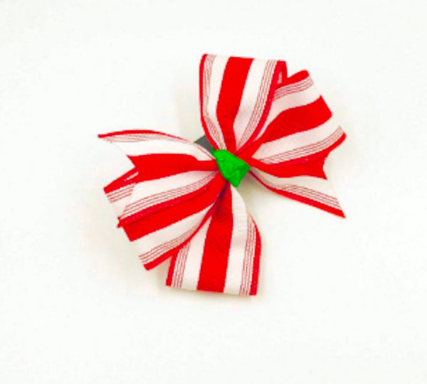 Peppermint Hair Bow I The Enchanted Magnolia