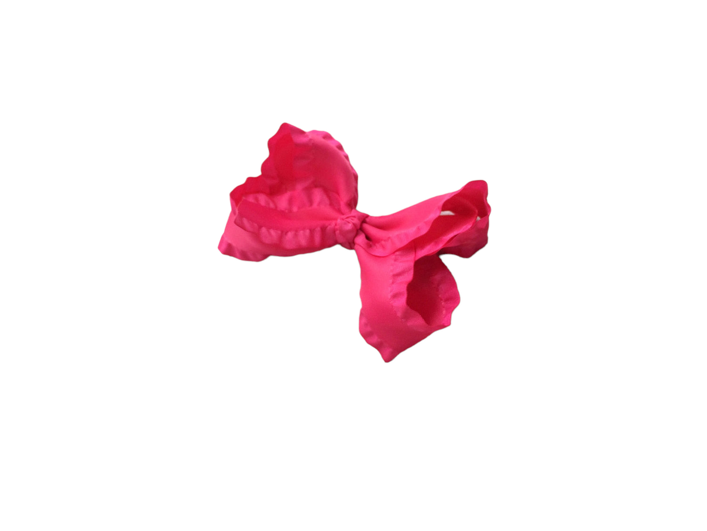 Double Ruffle Boutique Hair Bow I The Enchanted Magnolia