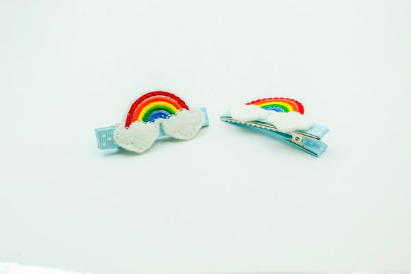 Rainbow Barrette Clips - The Enchanted Magnolia