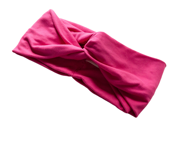 Kids Magenta Twisted Turban Headband