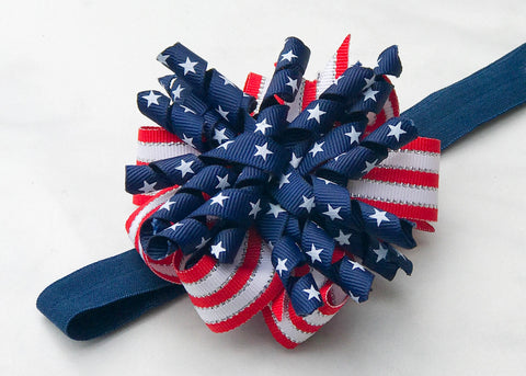 Baby Patriotic Korker Headband - The Enchanted Magnolia