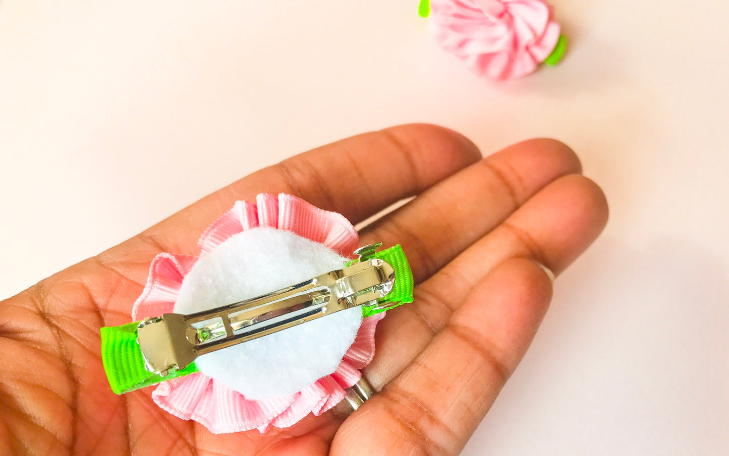 Baby Girl Ribbon Flower Hair Clips I The Enchanted Magnolia