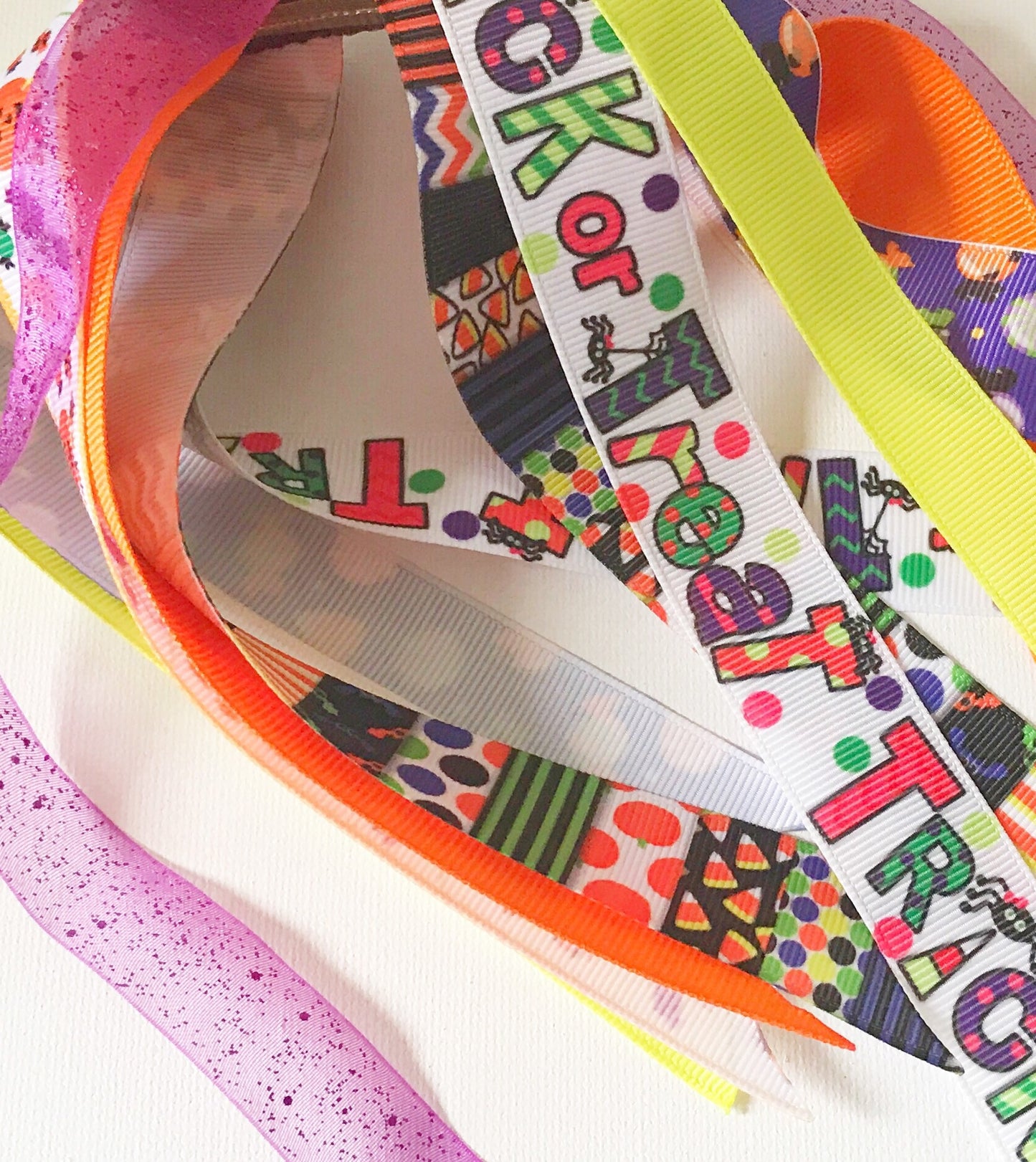 Trick or Treat Ponytail Ribbons Streamer I The Enchanted Magnolia