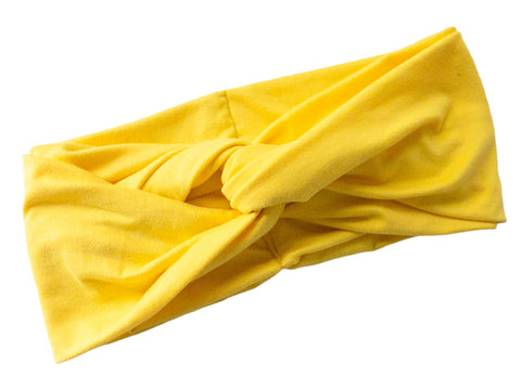 Yellow Twist Knot Headband I The Enchanted Magnolia