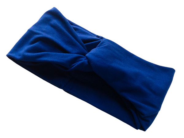 Royal Blue Twist Knot Headband I The Enchanted Magnolia