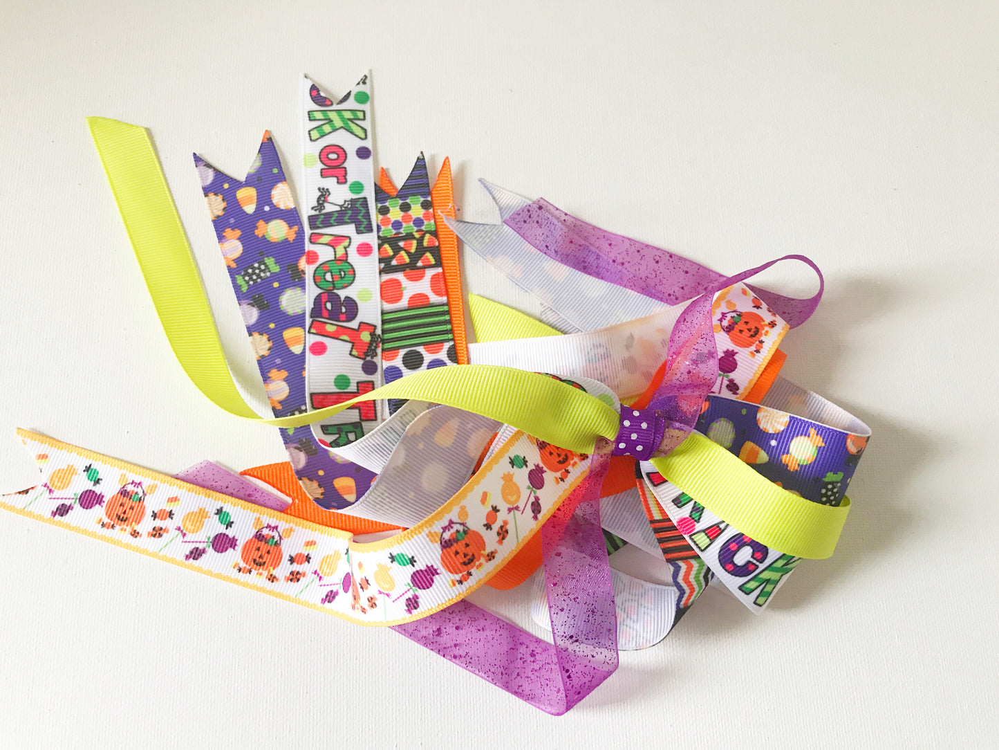 Trick or Treat Ponytail Ribbons Streamer I The Enchanted Magnolia