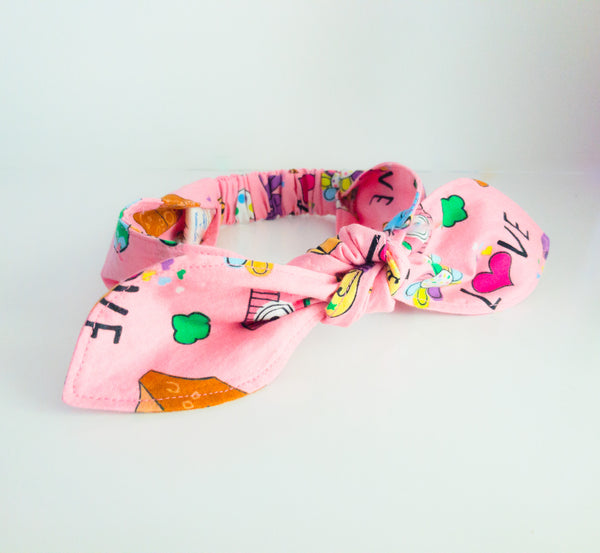 Girl Scouts Activity Print Top Knot Headband I The Enchanted Magnolia