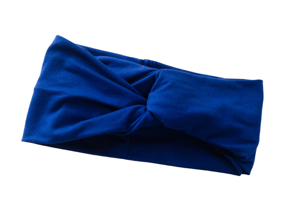 Royal Blue Twist Knot Headband I The Enchanted Magnolia