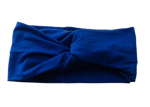 Royal Blue Twist Knot Headband I The Enchanted Magnolia