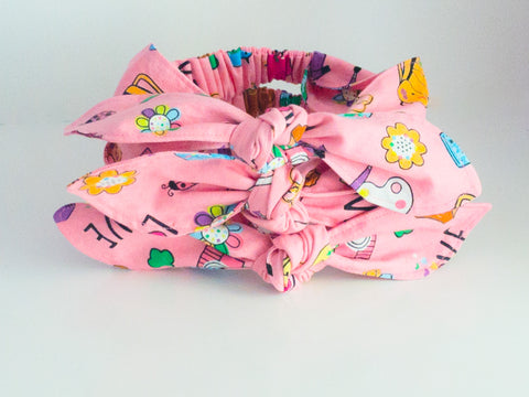 Girl Scouts Activity Print Top Knot Headband I The Enchanted Magnolia