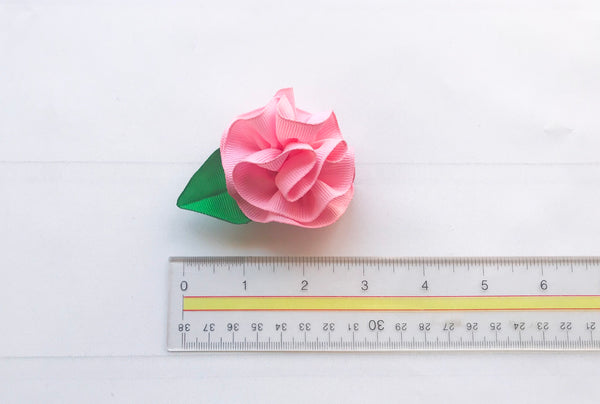 Girls Ribbon Flower Hair Clip Set